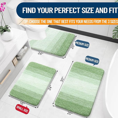 OLANLY Large Bathroom Rugs Mat 40x24, Extra Soft Absorbent Microfiber Bath Rugs - Image 2