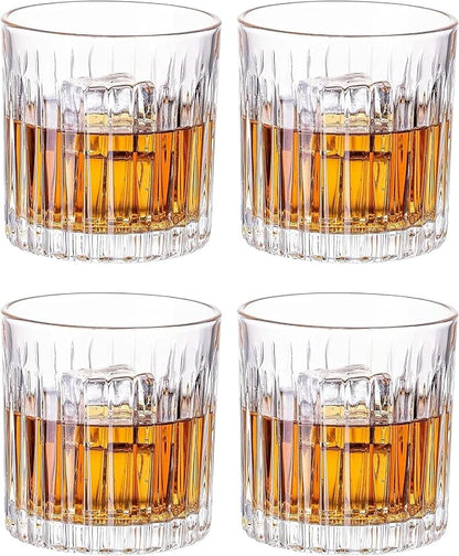 GLASKEY Whiskey Glasses Set of 4, Lead-Free Crystal Old Fashioned Glass - Image 9