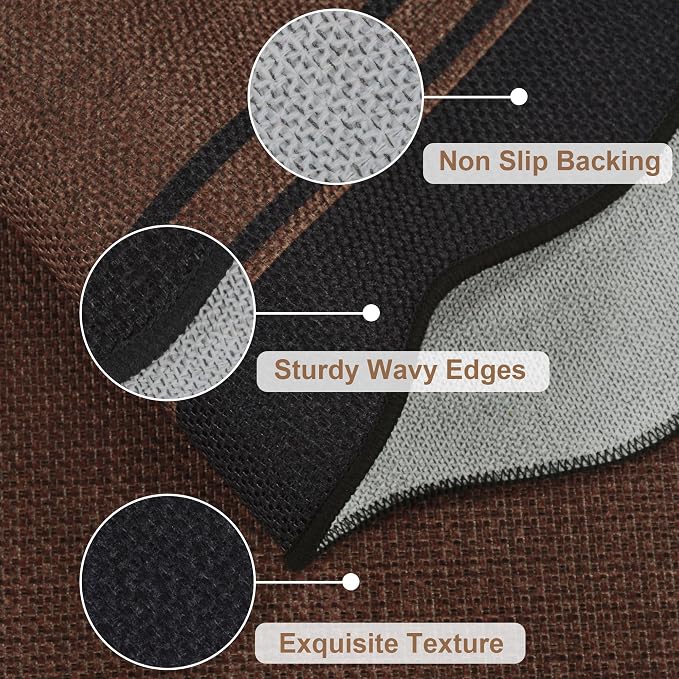 5x7 Scalloped Rug Easy Jute Washable Outdoor Patio Rug - Image 4