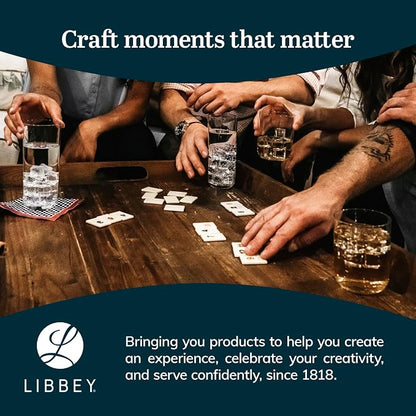 Libbey Preston Tumbler & Rocks Drinking Glasses Set of 16, All-Purpose Cups | - Image 6