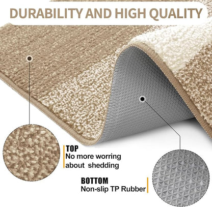 Kitinjoy Indoor Outdoor Door Mat, 34x21 Non-Slip Absorbent Dirt Trapper - Image 3
