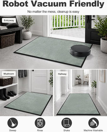 Mibao Super Absorbent Front Door Mat, Non-Slip Washable Indoor Doormats - Image 4
