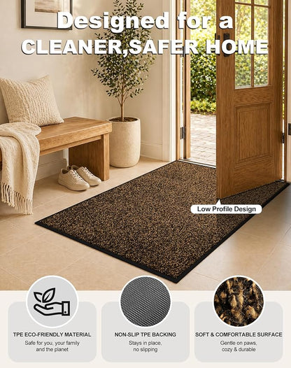 Mibao Super Absorbent Front Door Mat, Non-Slip Washable Indoor Doormats - Image 4