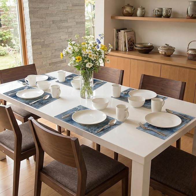 Emvency Farmhouse Placemats Set of 6, 12x18 Inch - Image 7