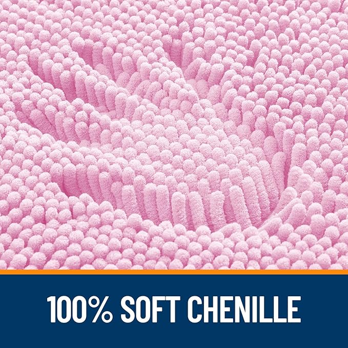 OLANLY Small Bathroom Rugs 24x16, Extra Soft Absorbent Chenille Bath Rugs - Image 3