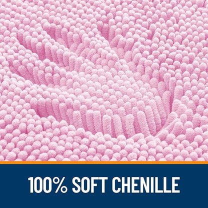 OLANLY Large Bathroom Rugs 59x35, Extra Soft Absorbent Chenille Bath Rugs - Image 3