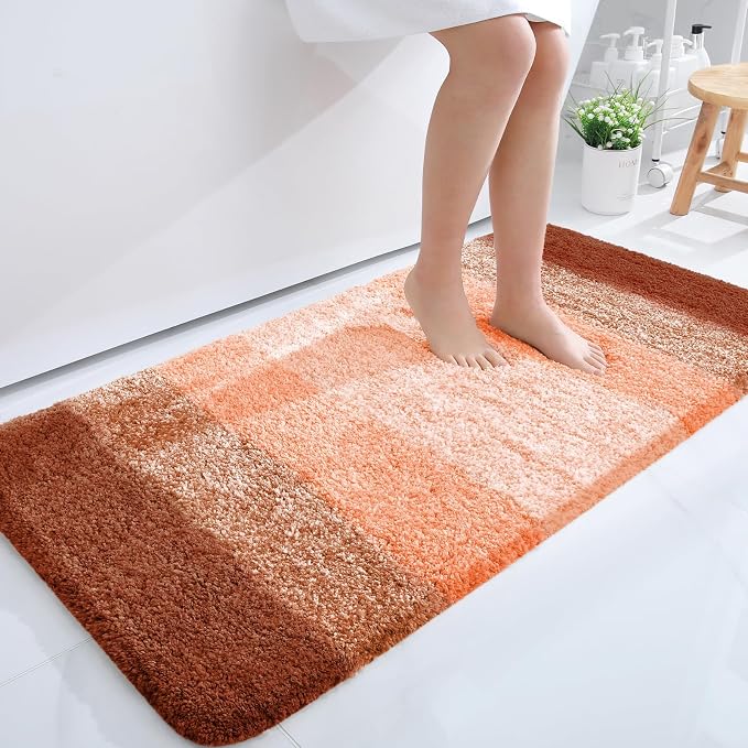 OLANLY Bathroom Runner Rugs Mat 47x24, Extra Soft Absorbent Microfiber Bath Rugs by OLANLY
