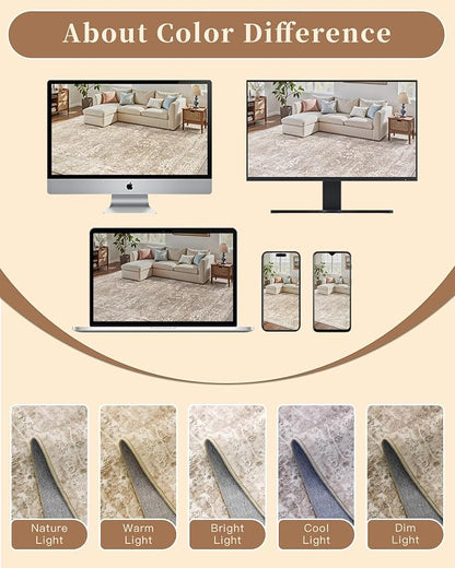 Madane Runner Rug 2x10 for Hallway, Kitchen Non-Slip Runner Rug - Image 8