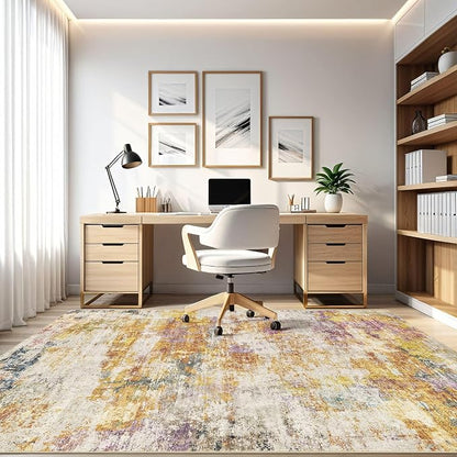 10x13 Area Rug Living Room: Washable Large Abstract Modern Soft Stain Resistant - Image 8