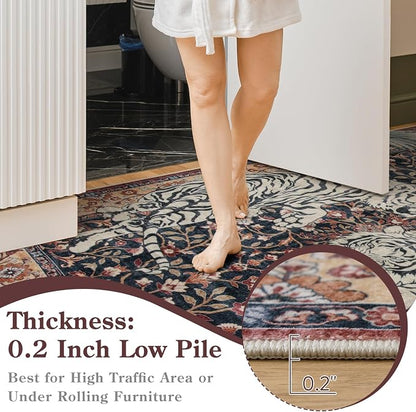 Moynesa Tiger Washable Area Rugs - Image 6