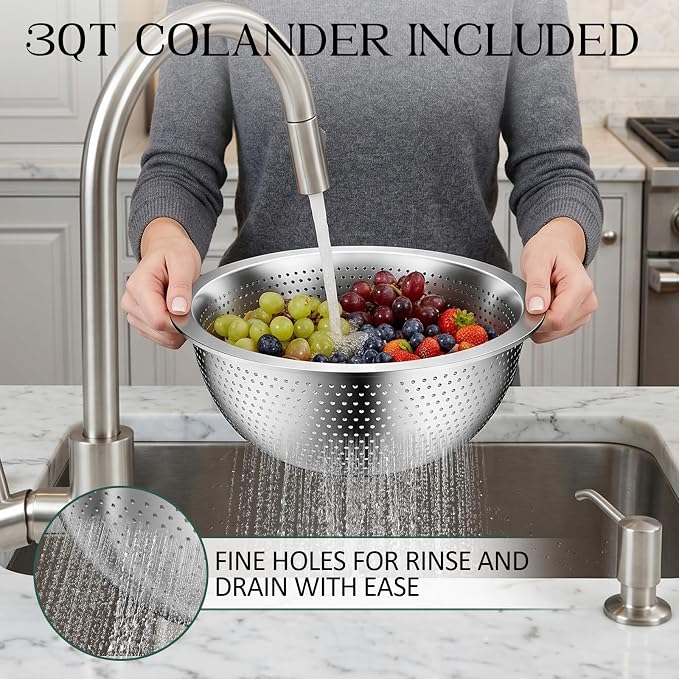 DUTZUN Stainles Steel Mixing Bowls - Image 5