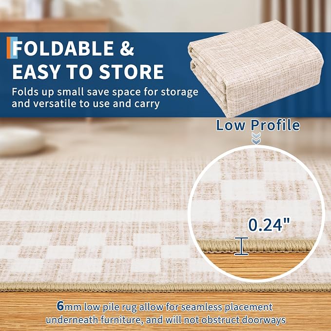 GarveeHome Modern Bordered 8x10 Area Rugs - Image 4