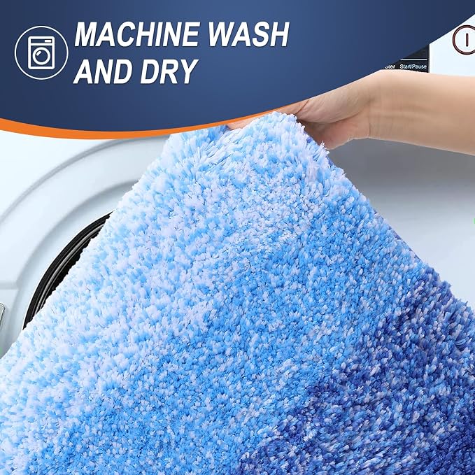 OLANLY Bathroom Runner Rugs Mat 70x24, Extra Soft Absorbent Microfiber Bath Rugs - Image 5