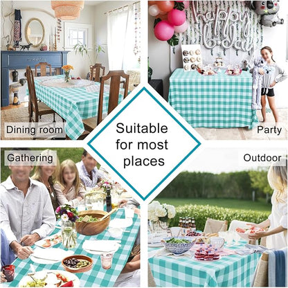 Checkered Square Tablecloth - Image 2