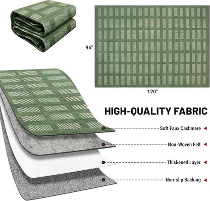 Washable Rugs 8x10 Area Rugs for Living Room, Ultra Soft Faux Wool Retro Carpets - Image 2