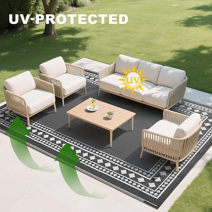 RURALITY Outdoor Rug 9x12 Waterproof - Image 6