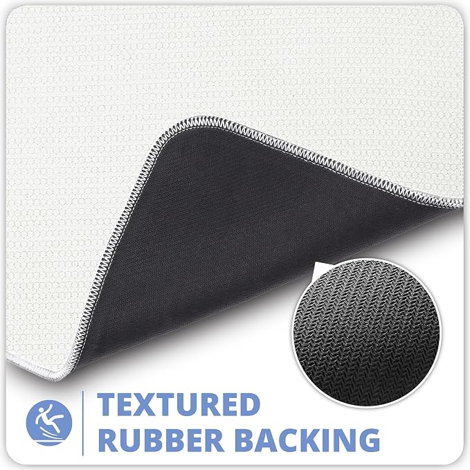 Bosap Bath Mat, Ultra Thin Bathroom Rugs, Rubber Bath Mats - Image 4