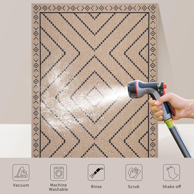 Tangsoo Easy Jute Rug 2x5 Washable Runner - Image 6