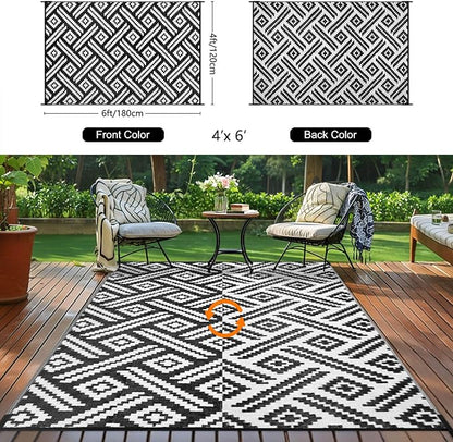 Outdoor Rugs Patio Camping Waterproof - Image 4