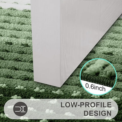 Kitinjoy Indoor Outdoor Door Mat, 32x20 Non-Slip Absorbent Dirt Trapper - Image 4