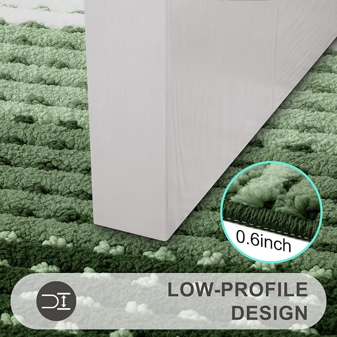 Kitinjoy Indoor Outdoor Door Mat, 36x24 Non-Slip Absorbent Dirt Trapper - Image 4