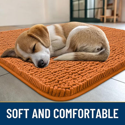 Smiry Dog Door Mat for Muddy Paws 70x24, Absorbent Dirt Trapper, Non-Slip - Image 2