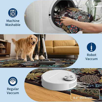 GarveeHome Jungle Rug 2x3 Animal Print Rugs Non Slip Washable Front Door Rug - Image 5