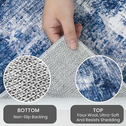 IOHOUZE Abstract Area Rugs 6x9 Ft Washable Rugs - Image 4