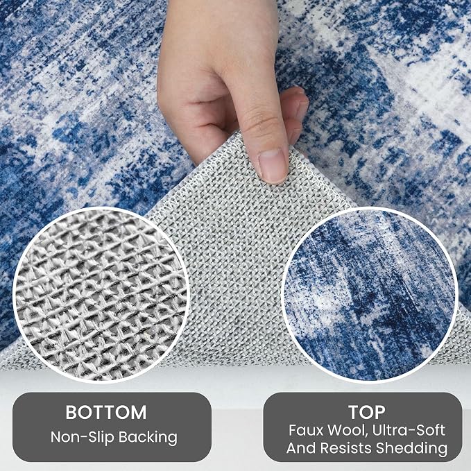 IOHOUZE Abstract Runner Rug 2x10 Ft Washable Runners - Image 5