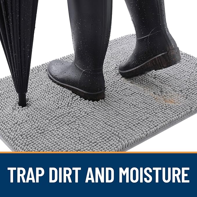 OLANLY Dog Door Mat for Muddy Paws 24x16, Absorbs Moisture and Dirt, Absorbent - Image 2