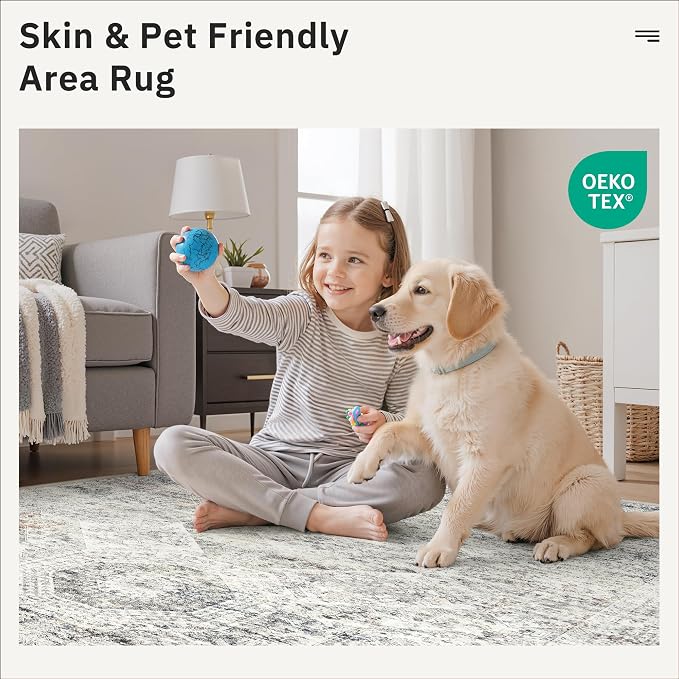 Soalmost 2x3 Washable Rugs for Kitchen, Powder Room Small Area Rug Non-Slip - Image 8