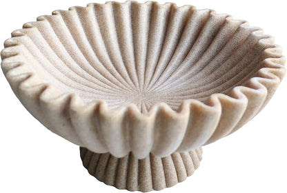 10" Large Decorative Bowl decor, Scalloped Bowls by DecorativeBowl
