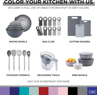 COOK WITH COLOR Prep Bowls with Lids- Wide and Deep Nesting Plastic Small - Image 9