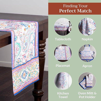 Maison d' Hermine Table Runner 100% Cotton 14.50" x 108" | Table Runners 108 - Image 5