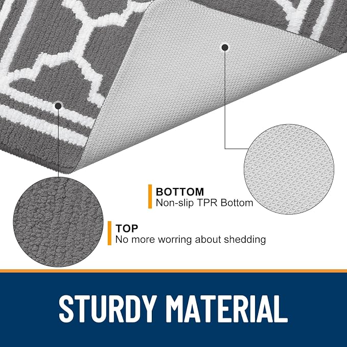 Buganda Indoor Door Mat, Dirt-Resistant and Absorbent Doormat, Low Profile - Image 4