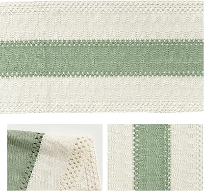 Artoid Mode Light Green Farmhouse Rustic Table Runner 12x108 Inch | Seasonal - Image 6