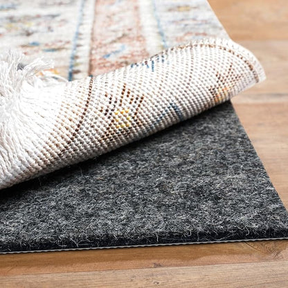 BAGAIL Felt and Natural Rubber Backing Rug Pads 3/8” Thick, 5 x 7 Ft Non Slip by BAGAILBASICS
