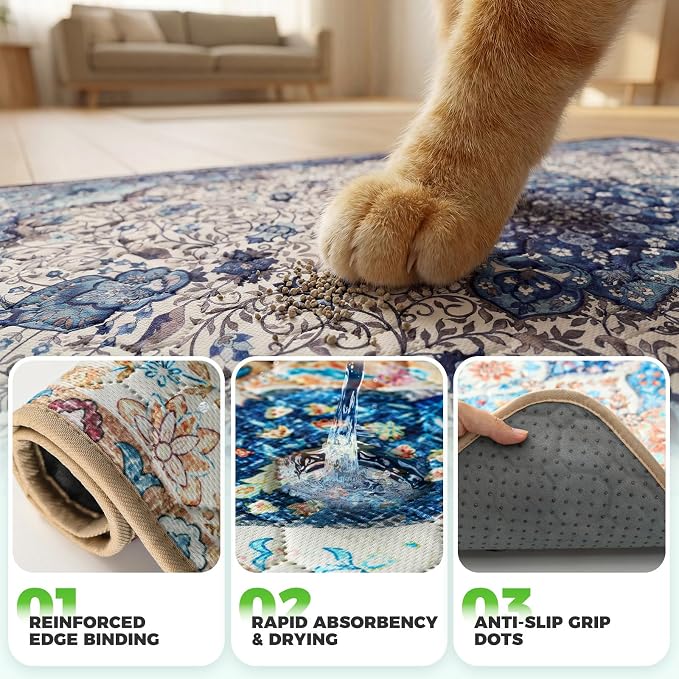 Hompet Reusable Pee Pads for Dogs, Non-Slip Washable Potty Pads for Floor 18x28 - Image 5