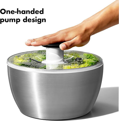 OXO Steel Salad Spinner - Image 4