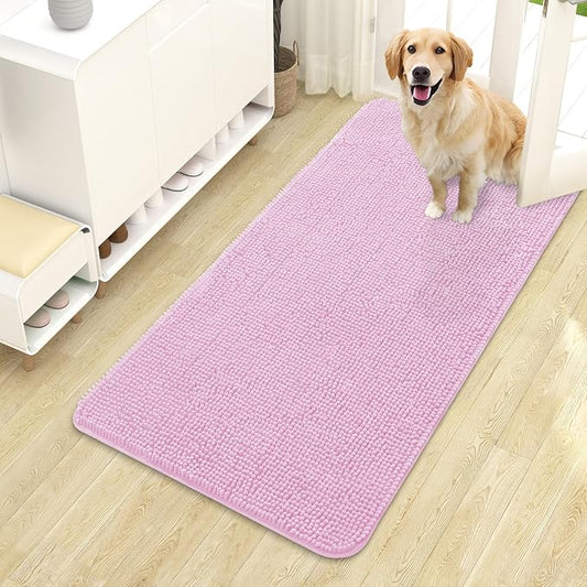 OLANLY Dog Door Mat for Muddy Paws 44x24, Absorbs Moisture and Dirt, Absorbent by OLANLY