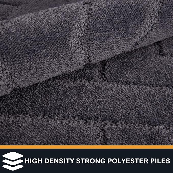 PURRUGS Dirt Trapping Door Mat 24" x 84", Non-Slip Machine Washable Entry Rug - Image 3
