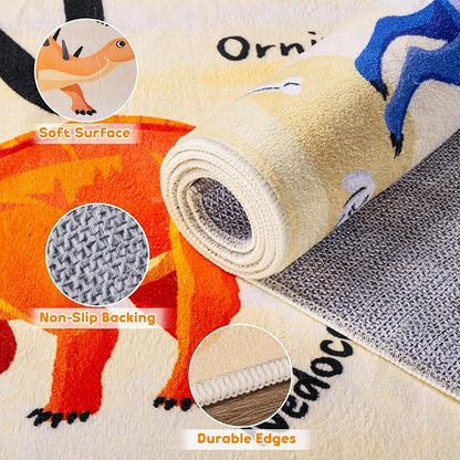 5x7 ABC Classroom Rug for Kids Playroom, Alphabet Rug - Image 6
