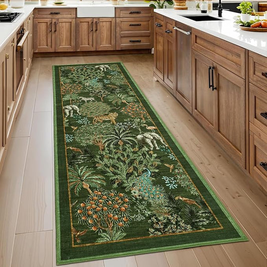 GarveeHome Jungle Rug 2x6 Kitchen Runner Rug Non Slip Washable Runners by GarveeHome