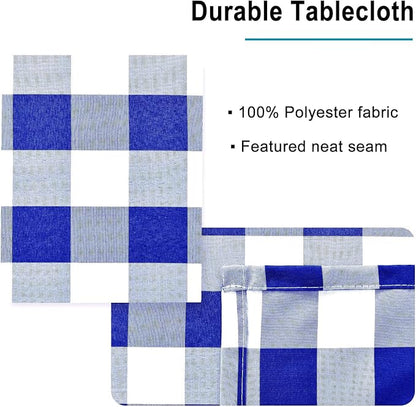 Checkered Tablecloth Rectangle, 30 x 60 Inch - Image 3