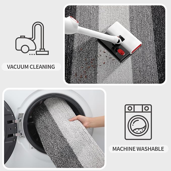Kitinjoy Indoor Outdoor Door Mat, 70x32 Non-Slip Absorbent Dirt Trapper - Image 5