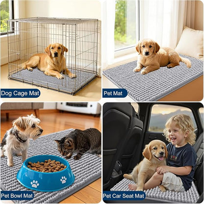 OLANLY Dog Door Mat for Muddy Paws 59x20, Ultra Absorbent Chenille Mud Doormat - Image 7