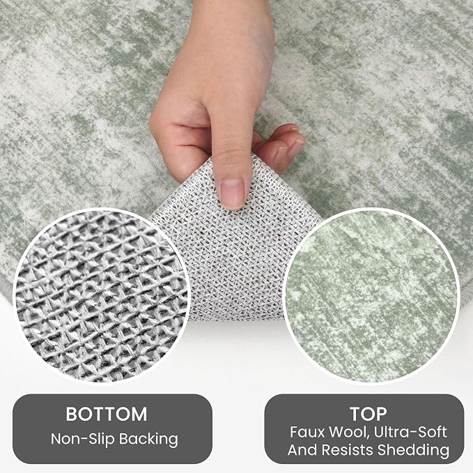 IOHOUZE Abstract Area Rug 4x5 Ft Washable Rugs - Image 3