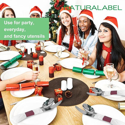Self-Adhesive Napkin Bands, Burgundy | Wrap silverware & napkins, elegant table - Image 6