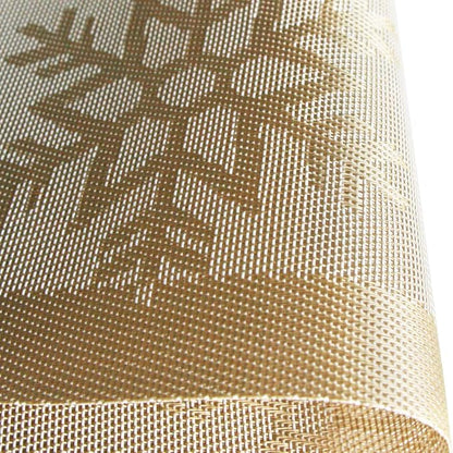 PIGCHCY Christmas Placemats Snowflake Woven Heat Resistant Placemats Washable - Image 3