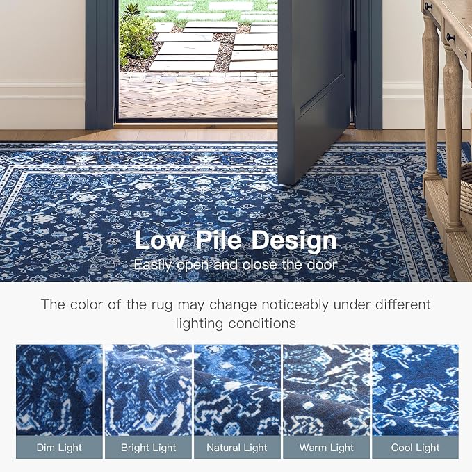 Lofus 8x10 Area Rugs for Living Room, Machine Washable Non-Slip Area Rug - Image 9